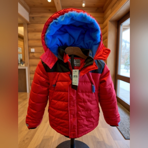 Weatherproof Boys (Big Kid) Candy Red  Fleece Lined Hooded Jacket Medium NWT - Picture 1 of 4